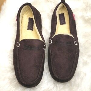 Levi's men's Comfort Light medium slippers brown M 9/10